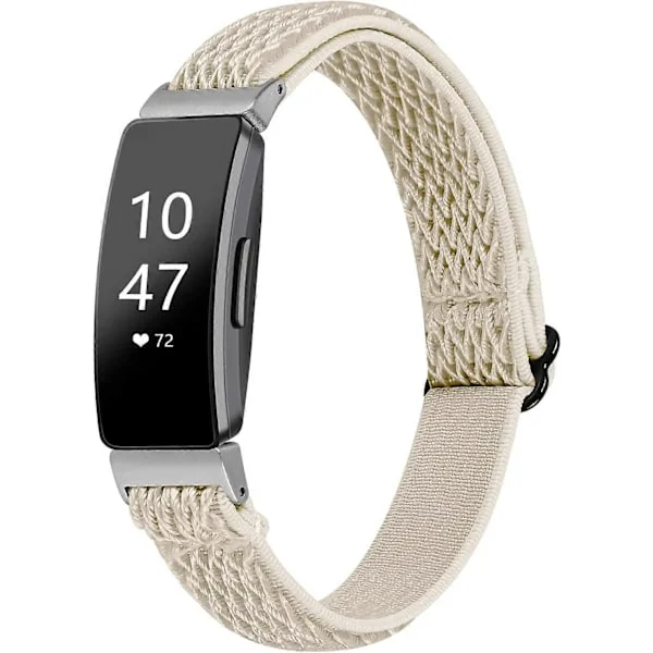 Strækbare sportsbånd kompatible med Fitbit Inspire 2/ Inspire HR/Inspire, blødt stof armbånd nylon elastisk erstatningsarmbånd remme kvinder mænd