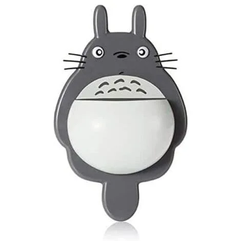 Totoro Badrum Tandborsthållare Tandkrämshållare, Sugkoppsförvaringshållare och Väggfästen Badrumshyllor (B)
