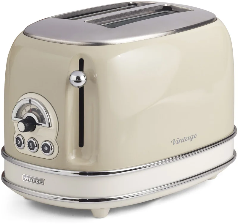 Ariete Ariete 155 TOASTER VINTAGE Beige - Brödrost med 6 rostningsnivåer och automatisk utmatning
