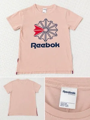 Ljusrosa Reebok Classic t-shirt