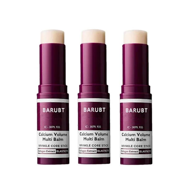 3X Kalsium Multi Balm, Kalsium Volum Multi Balm, Rynke Core Stick, Kollagen Fuktighetsgivende Stick, Anti-aldring Oppstrammende Serum Stick for Øyne