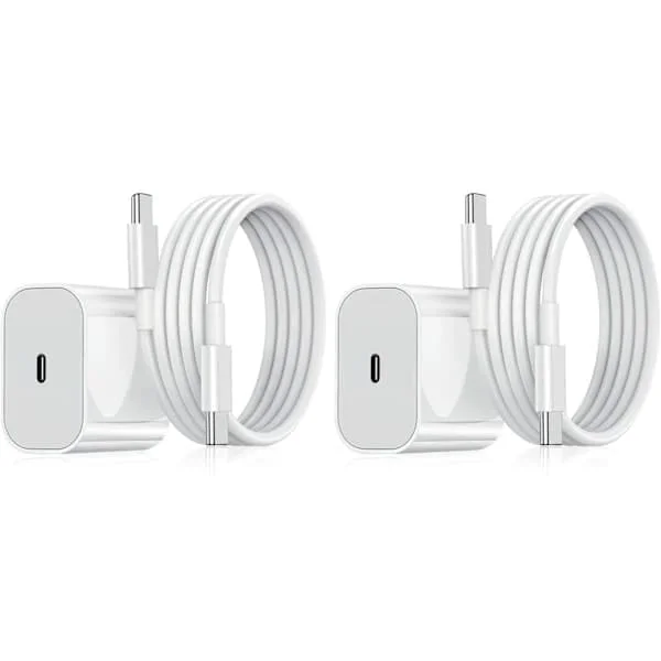 2-pakning - Lader til iPhone - Hurtiglader - Adapter + Kabel 20W Hvit 2-pakning Samsung (NT) 2-pakning Samsung 2-pakning Samsung 2-pakning Samsung 2-