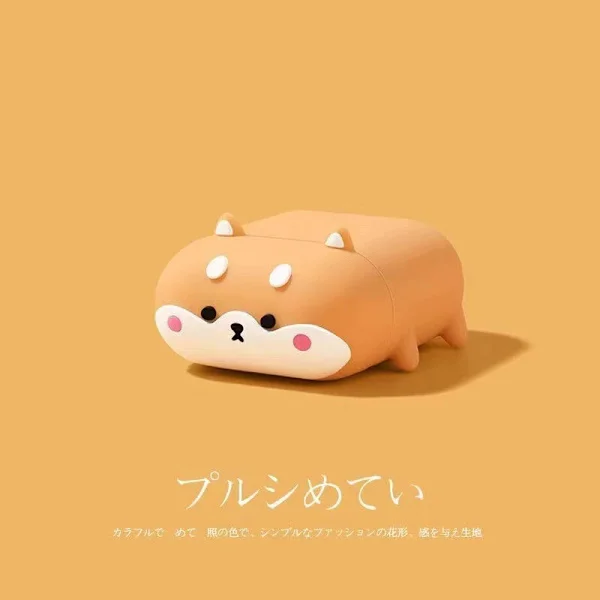 1 st för Airpods 4 skal Söt, AirPods Skal Fodral 4:e Generationen Rolig Anime Katt Hund för Män & Kvinnor, Trådlös Laddning Su