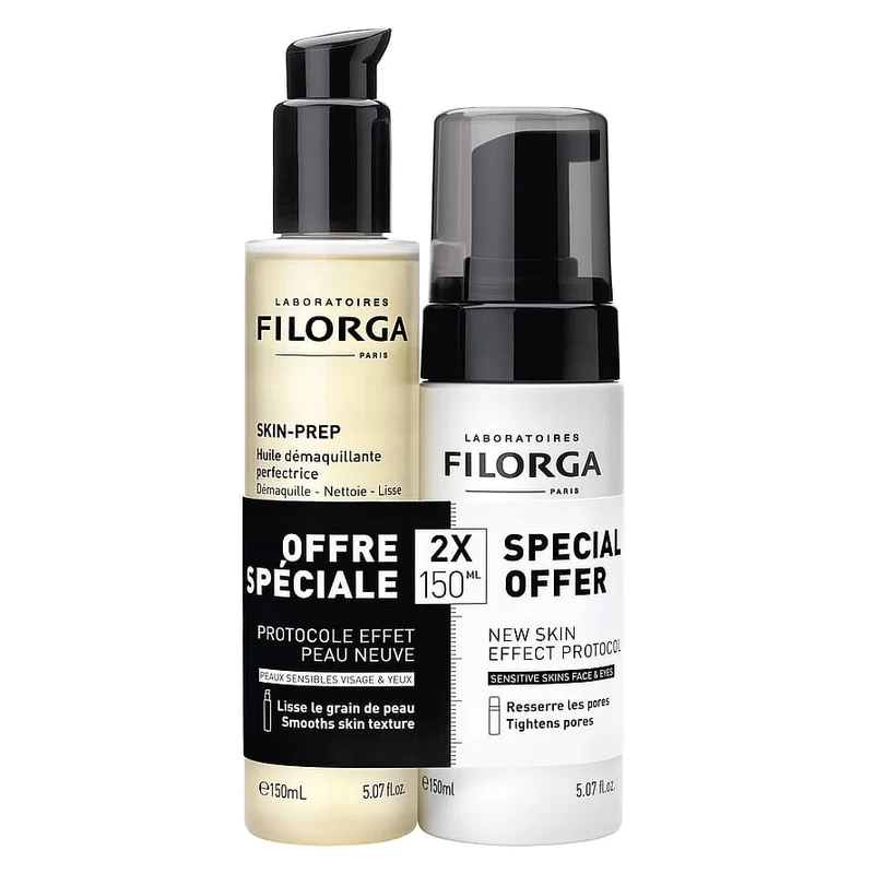 Filorga Skin-Prep Duo Cleansing Oil & Cleansing Foam 300 ml, Mænd, Mænd, Gaveæsker Til Ham