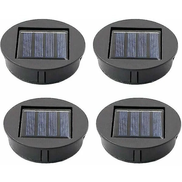 4stk erstatning solcellelys med led pærer, Sl.gt solcellepaneler, solcellepanel batteri, ekstra led solcelle batteribokser