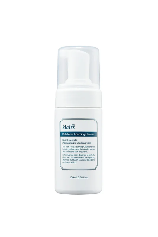 KLAIRS Rich Moist Foaming Cleanser 100 ml, Hudpleje, Renseprodukter, Rens & Vask