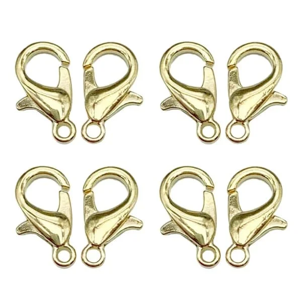 100 stk. Hummerlåse Armbånd Koblinger Kroge KC GULD KC GULD KC Guld