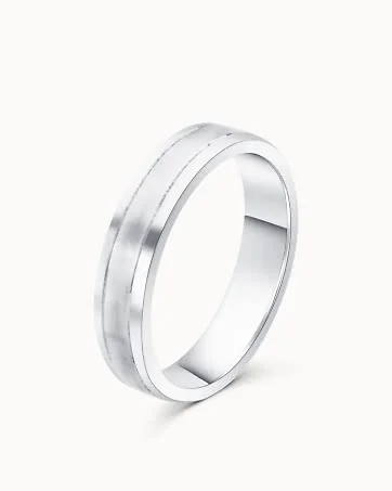 Smooth Ring Justin for Men 950 Platinum - Engagement Rings & Wedding Rings from Vanbruun