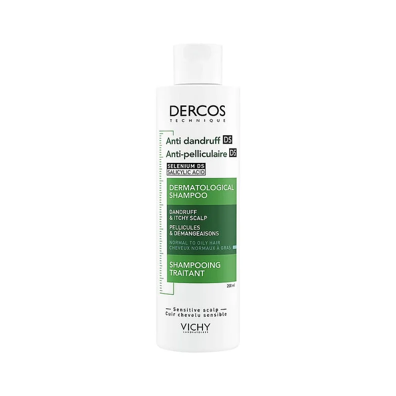 Vichy Dercos Skælshampoo til Normal/Fedtet Hårbund 200 ml, Mænd, Hår, Skælshampoo