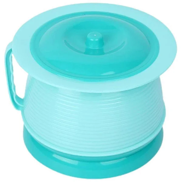 Unisex Pottkammare Portabel Toalett Pottkammare Urinal Bassäng Potta Säng Urinal Med Lock