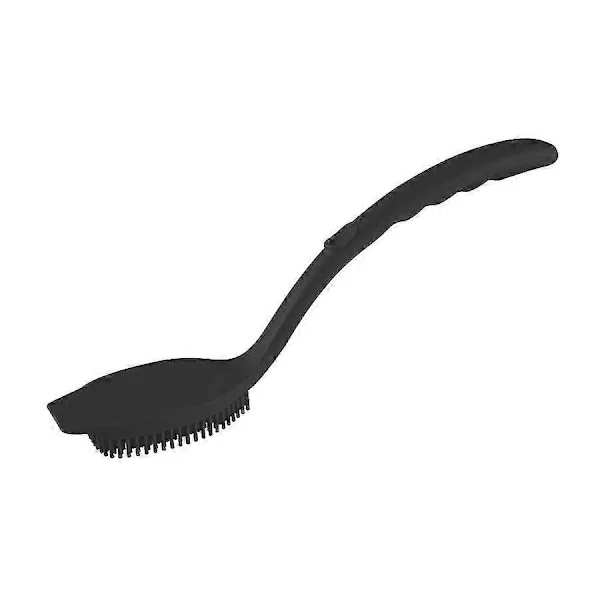 Silikone opvaskebørste, opvaskebørste, opvaskebørste, skrubbebørste, wokbørste, skrubbebørste, til køkken, hjem, grill, sort