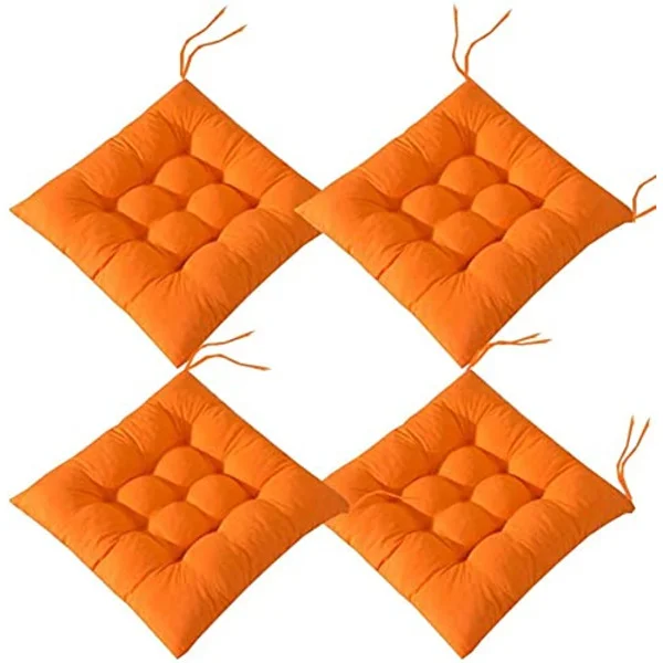 4 stk myke stolpute, stolpute med bånd, stolpute spisestue for hage uteplass kjøkken spisestue (40x40cm)D