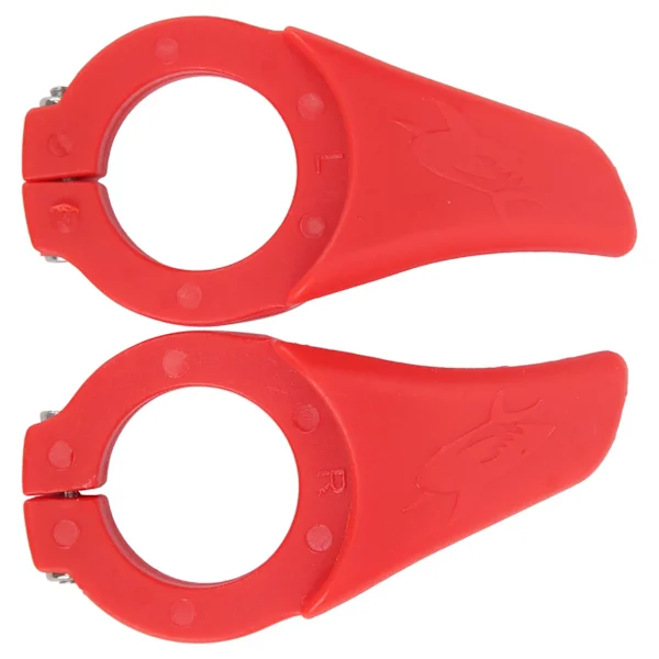 Cykel Deputy Handtag Cykel Sekundärt Vilohandtag Cykelstyre med Låsring Röd