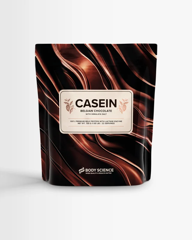 Kaseiini - 750 g - Double Chocolate Peanut - Body Science Casein - Kaseiinijauhe, Proteiinivanukas