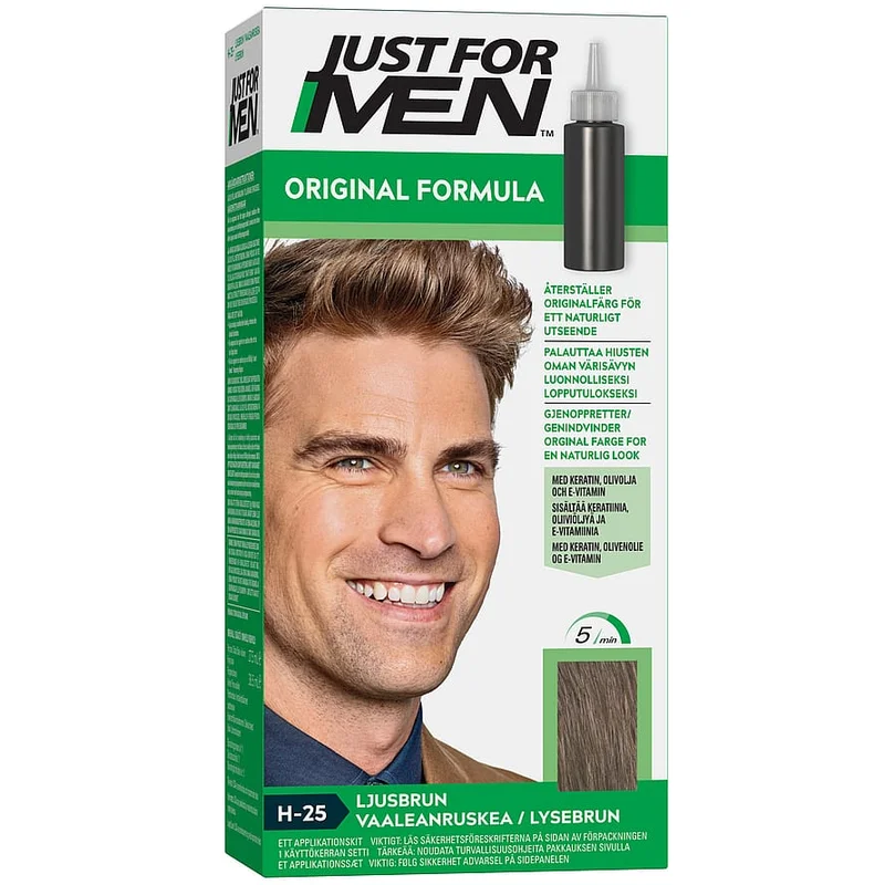 Just For Men Hårfarve Light Brown, Mænd, Hår, Hårfarve