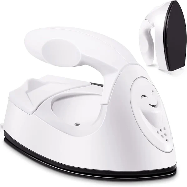 Mini strykjärn för pyssel, Mini värmepress, Mini strykjärn, portabel, handhållen värmepress, litet strykjärn med laddstation, tillbehör för