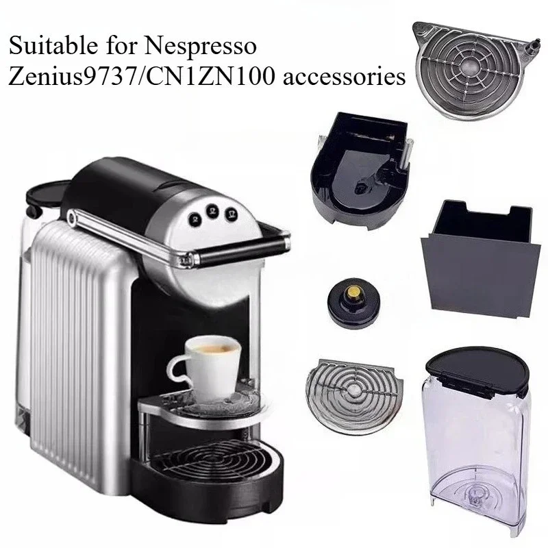 AliExpress - Appliquer à la Machine à café Nespresso Zenius CN1, réservoir de stockage d'eau, boîte à capsules, plateau d'égouttage, support de verre,