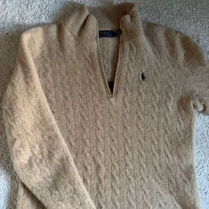 Beige cashmere halfzip från Polo Ralph Lauren