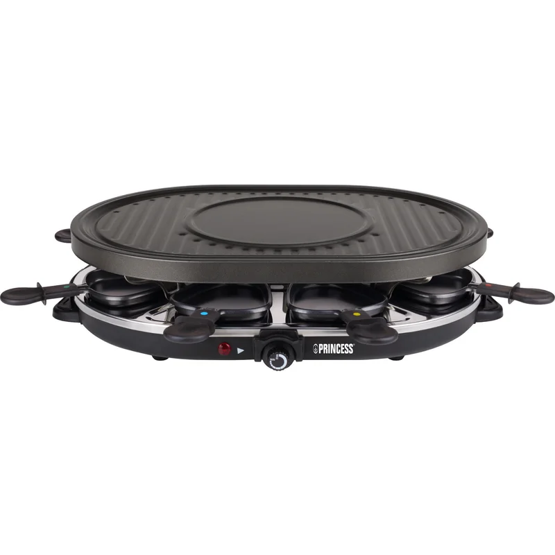 Princess Raclette oval grill 8 personer - Sort | KitchenOne