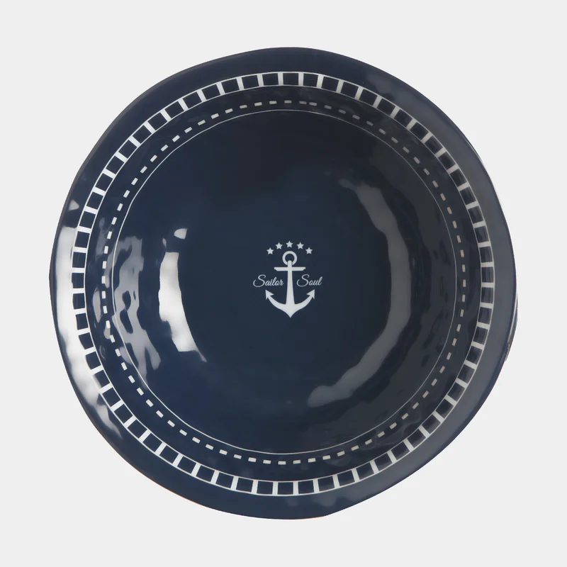 Deep melamine plates Marine Business Sailor Soul, blue, 15 cm, 6-pack