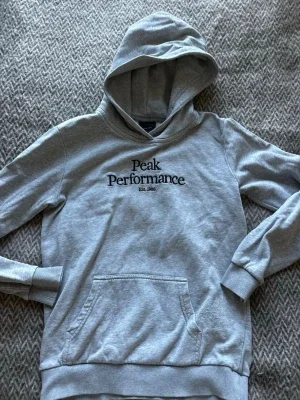 Grå hoodie från Peak Performance