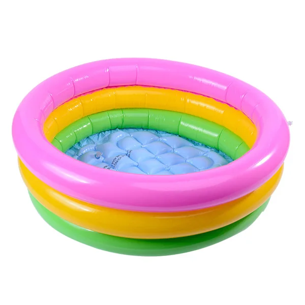 Trelagers Regnbåge Rymdleksak Sandbord Fiskeleksak Liten Pool Barn Uppblåsbar Pool