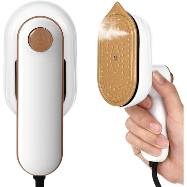 Mini Portable Ironing Machine, 180° Rotating Handheld Steam Iron, Dry and Wet Ironing for Travel Clothes