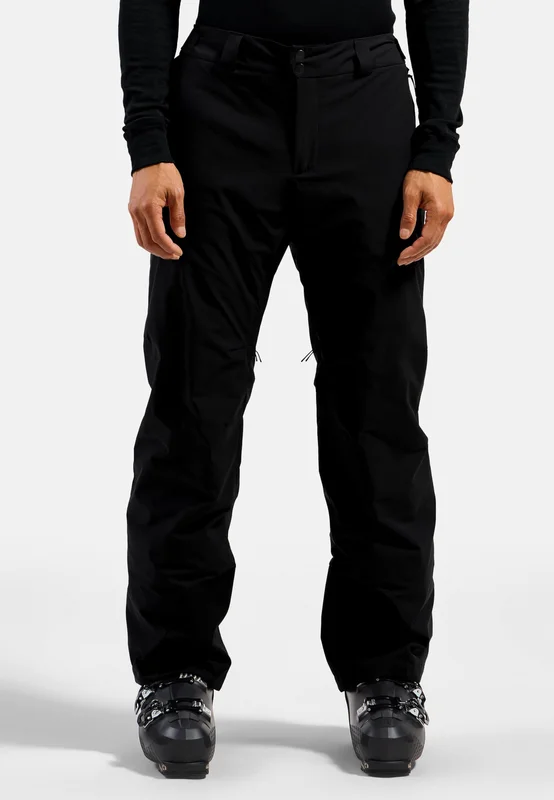 Odlo Men's Ski Bluebird S-Thermic Pants, 46, black
