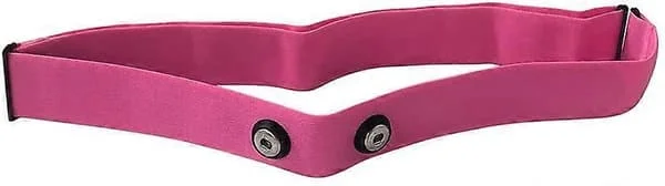 Taope Elastisk Sport Pulsbelte Justerbart Brystbelte Stropp Bånd Treningsutstyr Garmin Wahoo Polar (Rosa Stropp)