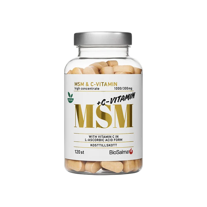 BioSalma MSM + C-vitamin 120 tabletter
