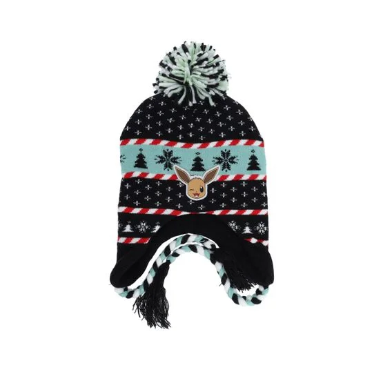 Difuzed - Black pom Beanie - Pokémon Sherpa Beanie Black Pom @ Hatstore