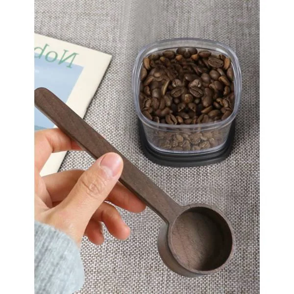 Treskje, kaffeskje for måling av kaffebønner, hele bønner, malt kaffe eller te, kjøkkenredskap for hjemmet