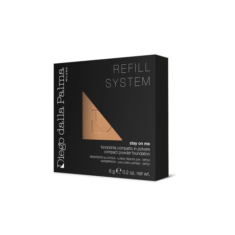 Diego Dalla Palma Stay On Me Waterproof Powder Foundation SPF20 Refill System 55 Terracotta - Fondotinta compatto