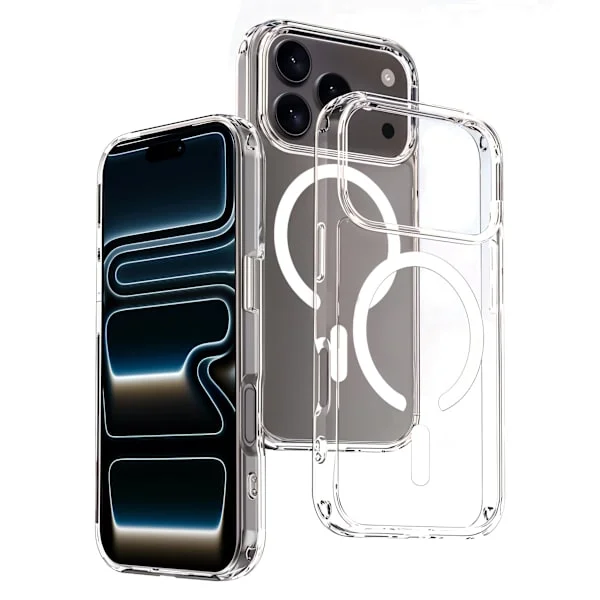 MagCase för iPhone 17 Pro Max – Kristallklart MagSafe-skal