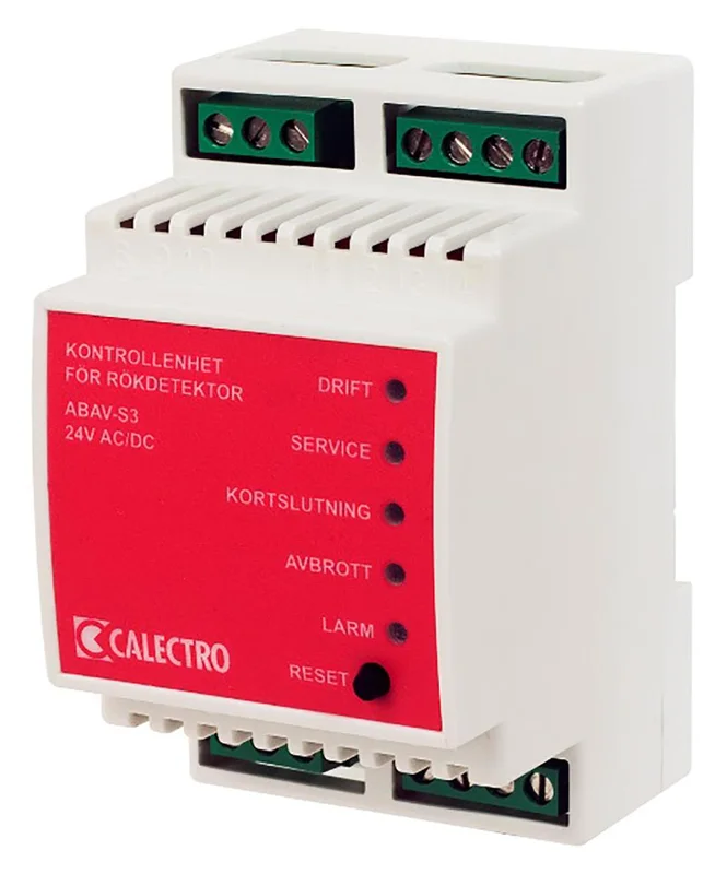 Calectro ABAV-S3-24V Styringsenhet for røykvarsler, Ventilasjon