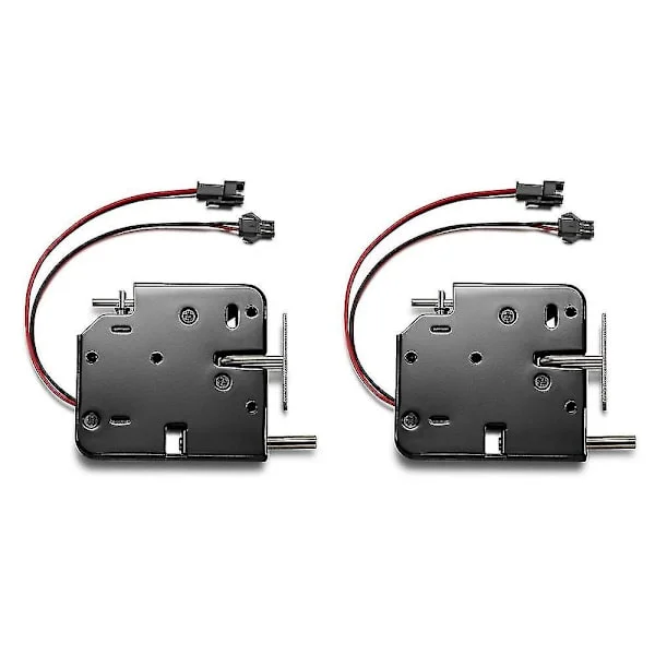 2x 12V 2A Intelligent Electronic Control Electromagnetic Lock, Cabinet Locker Lock, Access Control S -gt