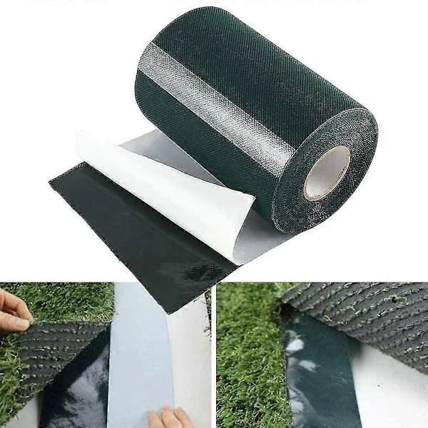 Nya modeller 10m X 15cm Gräsmatta Tejp Självhäftande Matt Tejp Konstgräs Fog Tejp Gräsmatta Matt Lim Tejp Grön Fixering Gräsmatta Fog Tejp