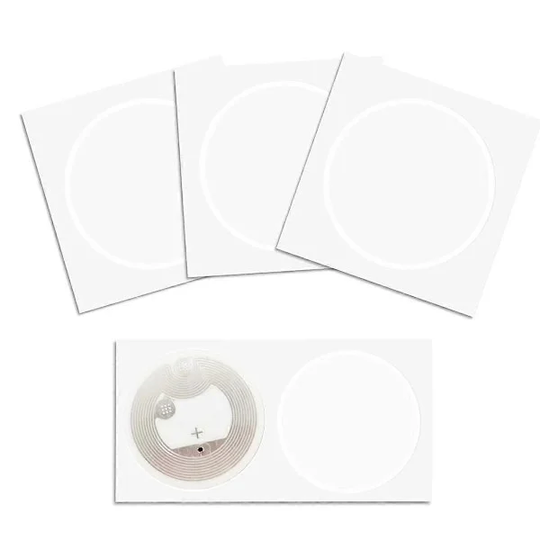 50 stk. NFC Ntag216 Klistremerke Ntag216 NFC Tags NFC 216 Tag Ntag216 NFC Kort 13.56Mhz NFC Tag Klistremerker[HK]