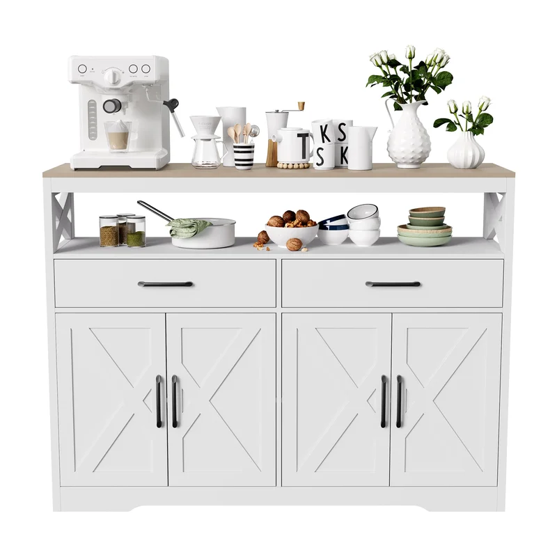 AliExpress - Rosahqnda Küchenschrank, Sideboard mit Türen, Kleiderschrank, Kommode, freistehend, Küchenschrank, Highborad-Sideboard