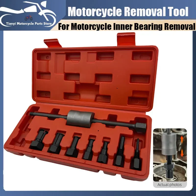 AliExpress - Outil de démontage de moto, diamètre intérieur, trou borgne, extracteur de roulement, outil manuel, extracteur de roulement, 8 pièces, 10