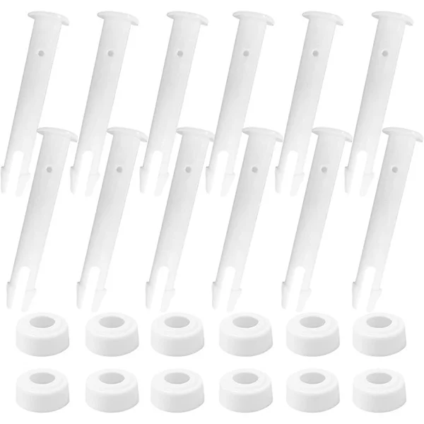 12 stk. Poolstifter, Stifter til udskiftning, Plastikpoolforseglinger, Plastikstifter, Poolforseglinger, Stifter til poolramme, Poolforseglingsstifter