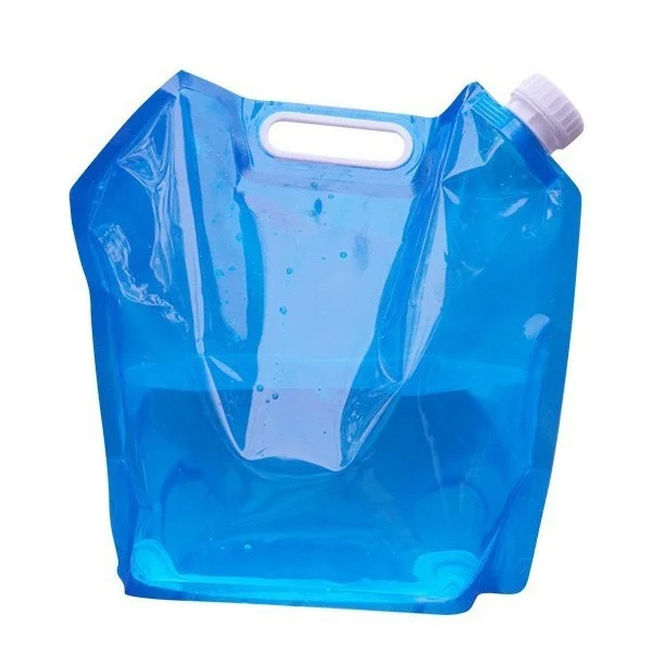 Sammenklappelig vanddunk - 2-pak 10 liter bærbar spand - Nød vandtank - til vandreture, camping, picnic, rejser, grill (2-pak - Blå 10L)