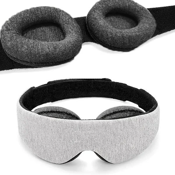 Manta Sleep Mask - Blackout Mask - Zero Intraocular Pressure - Adjustable Eye Mask
