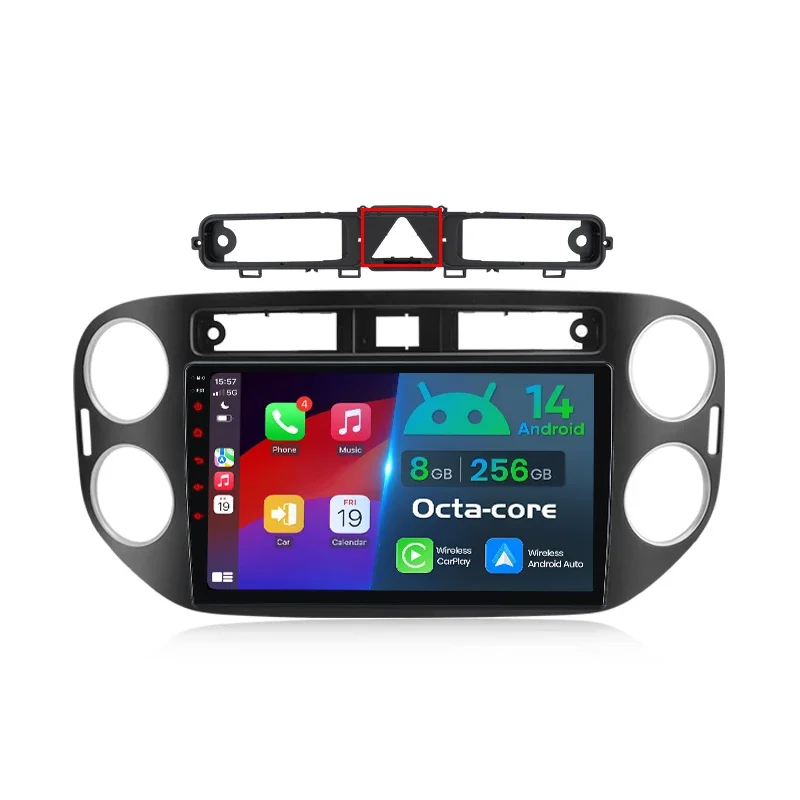 AliExpress - Junsun AI Wireless CarPlay für Apple Android 14 Auto Autoradio für VW Volkswagen Tiguan 1 NF 2006-2016 Multimedia Navi Stereo