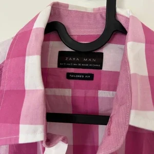Rutig rosa skjorta från Zara Man