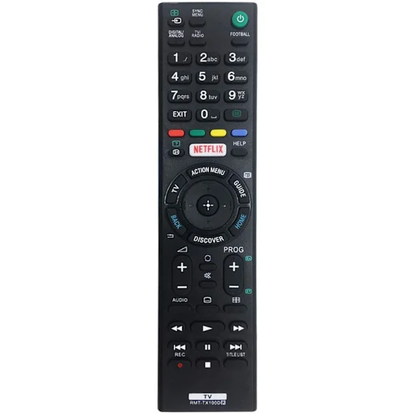 RMT-TX100D fjärrkontroll kompatibel med Sony TV-fjärrkontroll, anpassad till fjärrkontroll TV Sony RMT-TX101J RMT-TX102U RMT-TX102D
