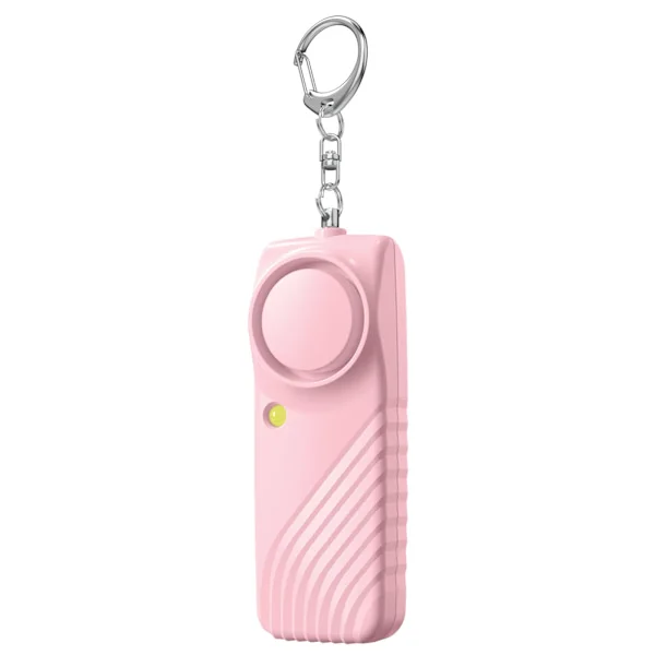 Personal Safety Alarm with Battery - 130dB Loud Emergency Alarm Keychain with LED Light Pink