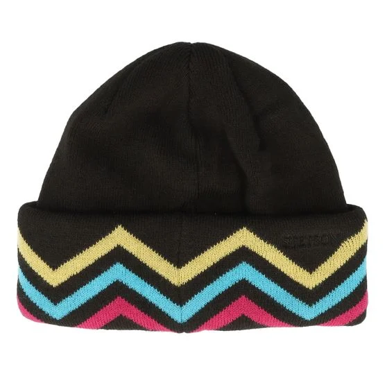 Stetson - Musta cuff Beanie - Beanie Freestyle Black Cuff Balaclava @ Hatstore