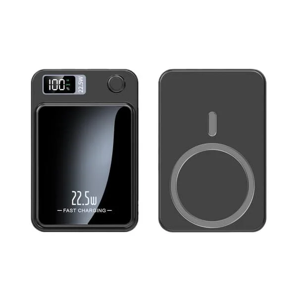 Trådlös powerbank magnetisk bärbar laddare 20000mAh med PD 22,5W snabbladdnings USB-port för iPhone Galaxy