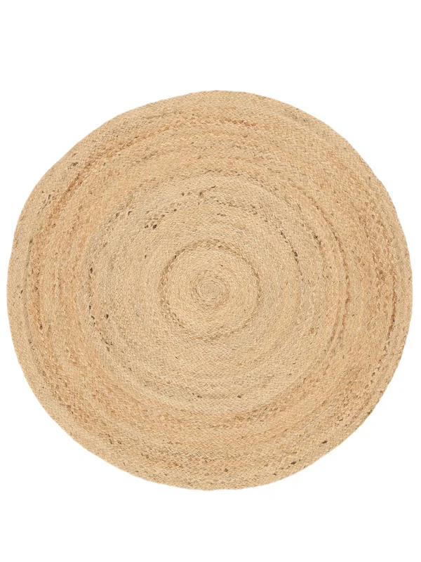 Liten Pella Matta - Beige Ø 100 Rustik Stil